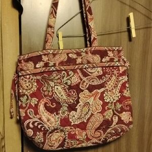 Red Paisley Vera Bradley Purse & Wallet Set